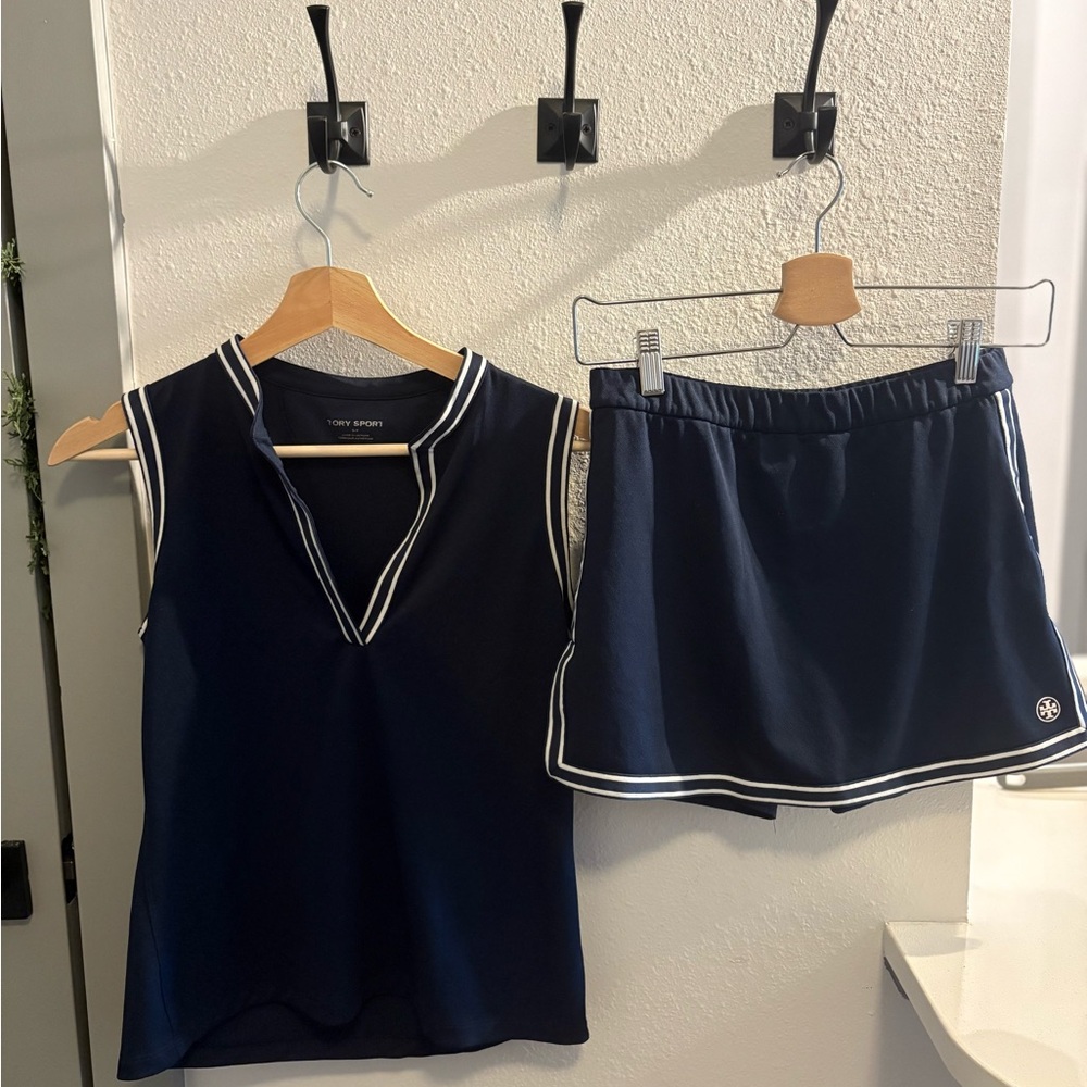 Tory Sport Tennis Skirt and Matching Sleeveless Top